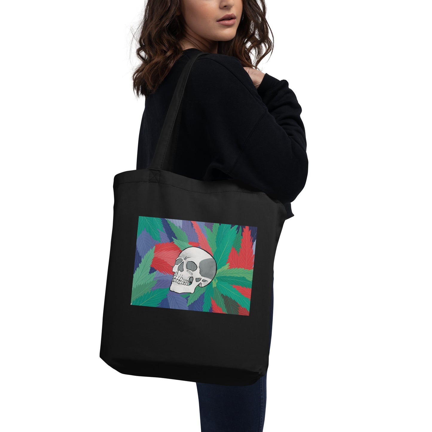Leafy Skull - Eco Tote Bag